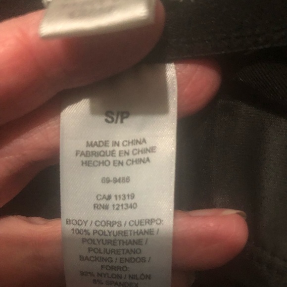 Size S black faux leather leggings by Dynamite. - Picture 3 of 3